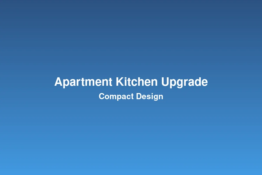 Compact apartment kitchen renovation with modern design