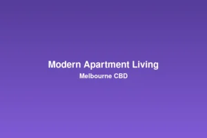 Modern apartment living area renovation in Melbourne CBD