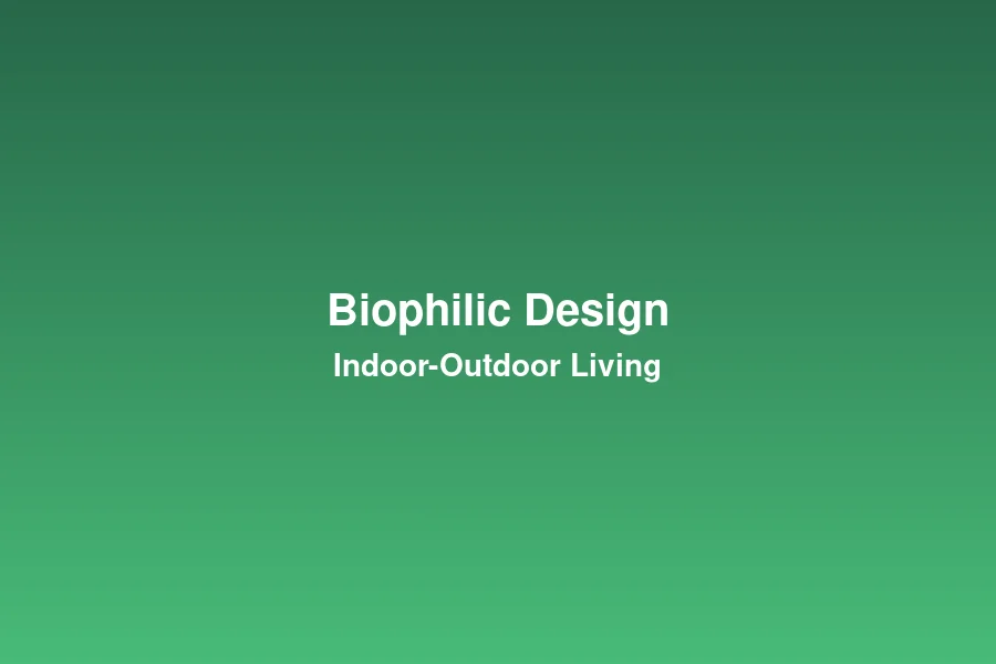 Biophilic design trend with indoor plants and natural materials