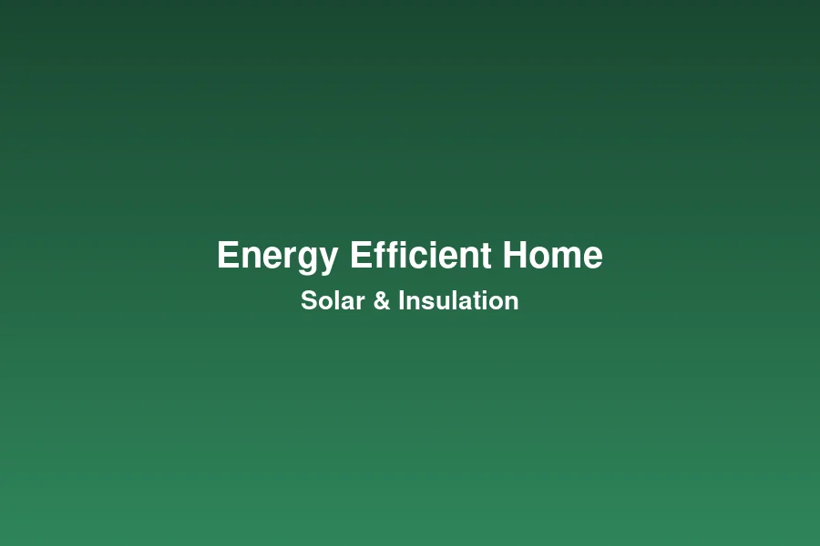 Energy efficient home renovation with solar panels and insulation
