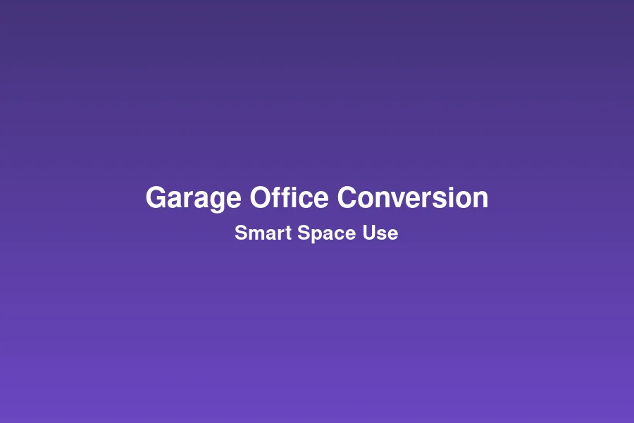 Garage converted to home office with insulation and fit-out