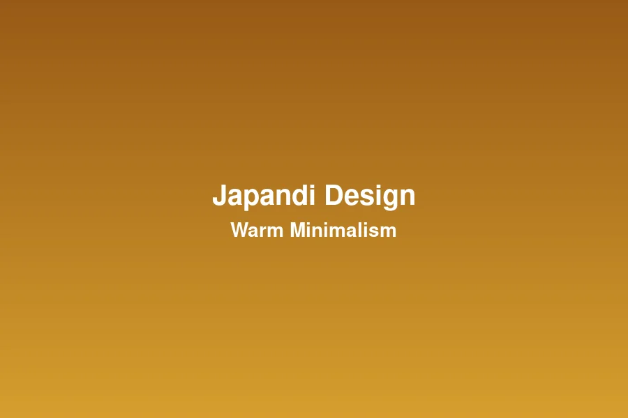 Japandi design trend combining Japanese and Scandinavian aesthetics