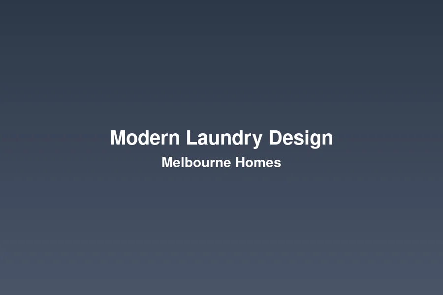 Modern laundry renovation design in a Melbourne home with custom cabinetry