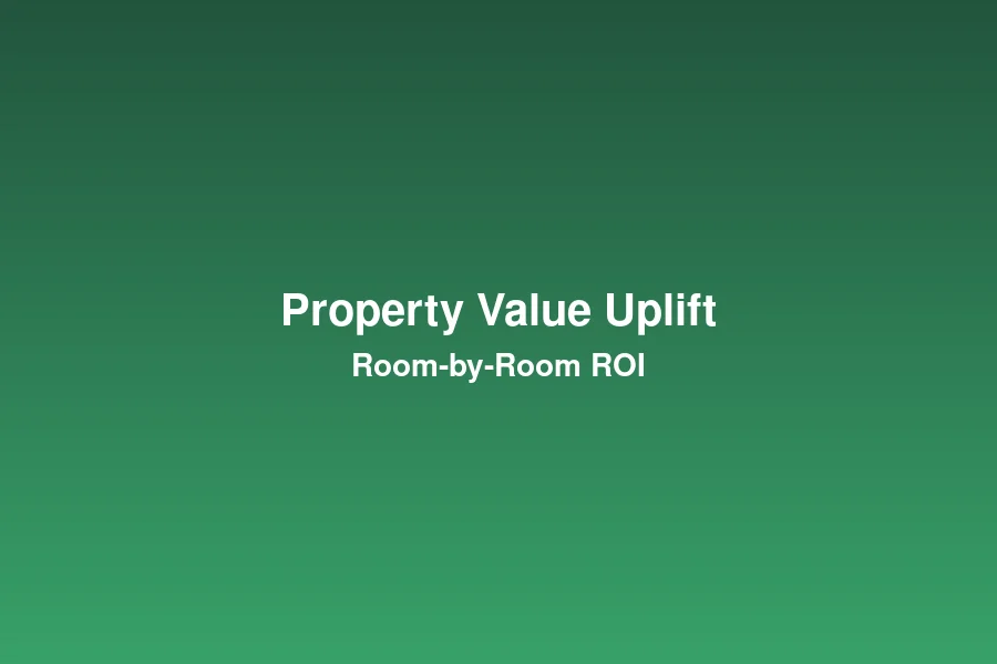 Property value uplift from home renovation room-by-room analysis