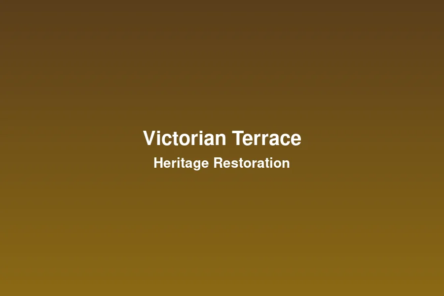 Victorian terrace house heritage restoration in Melbourne